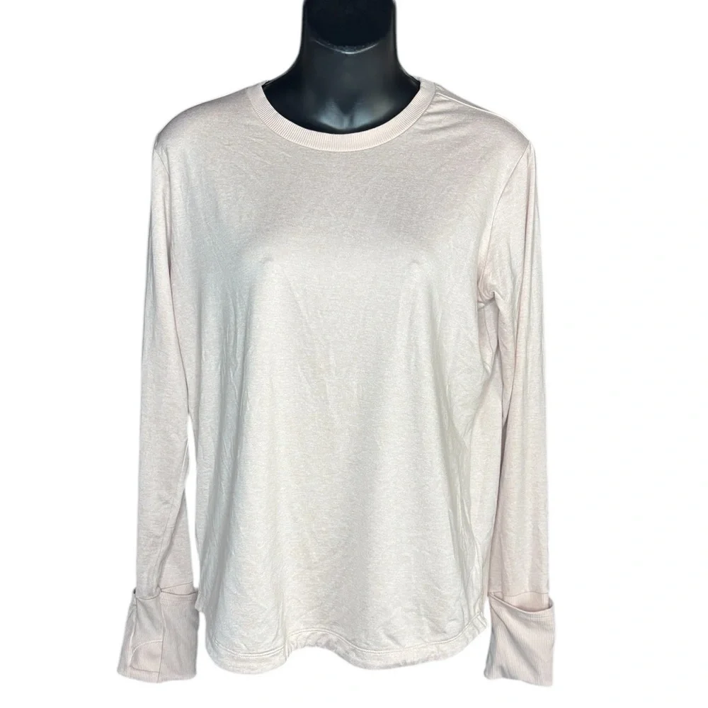 Athleta Girl Uptempo Long Sleeve Sweatshirt in dusty pink size XXL/ 16